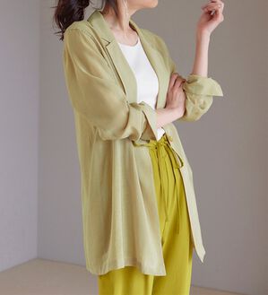 RANAN（ラナン）の「シアーライトジャケット（シャツ）」｜ベージュ