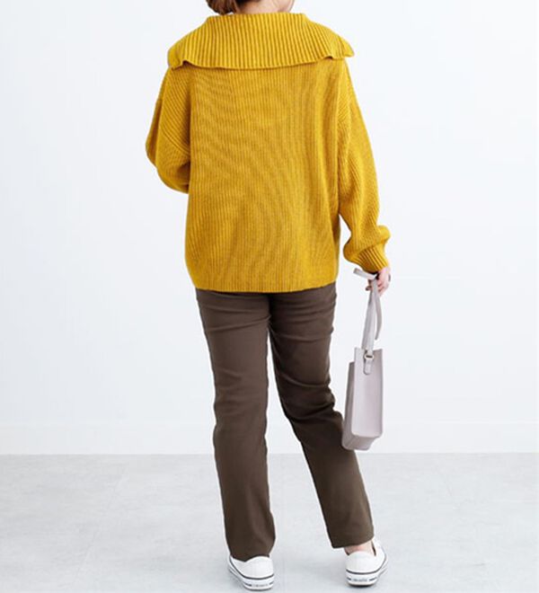 BELLUNA（ベルーナ）の「あったか裏トリコットストレッチパンツ（フルレングスパンツ）」｜詳細画像