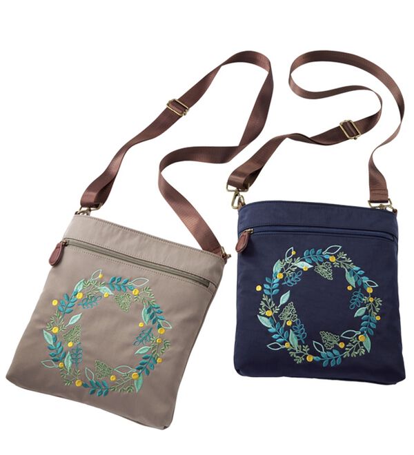 BELLUNA（ベルーナ）の「フラワー刺しゅう軽量ショルダーバッグ（ショルダーバッグ）」｜詳細画像