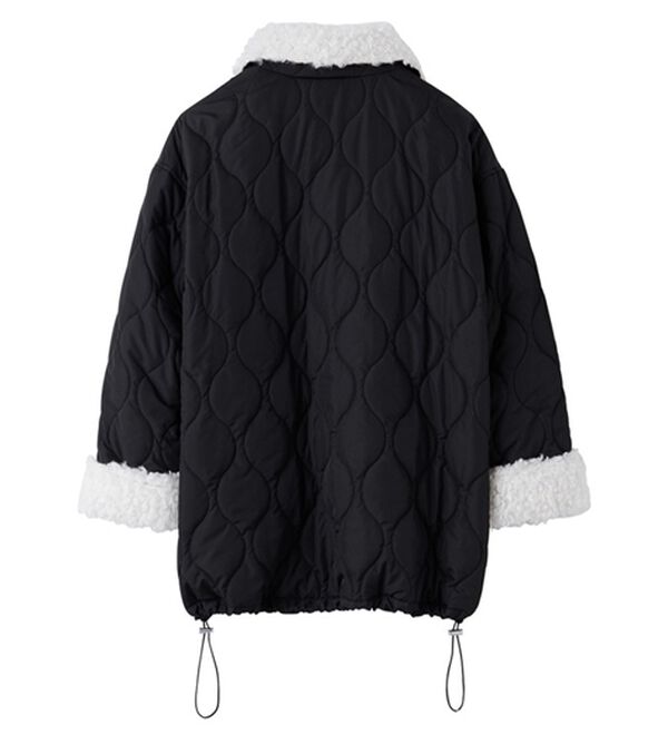 GeeRA（ジーラ）の「衿ボアミドル丈バルーンキルティングブルゾン（ブルゾン）」｜詳細画像