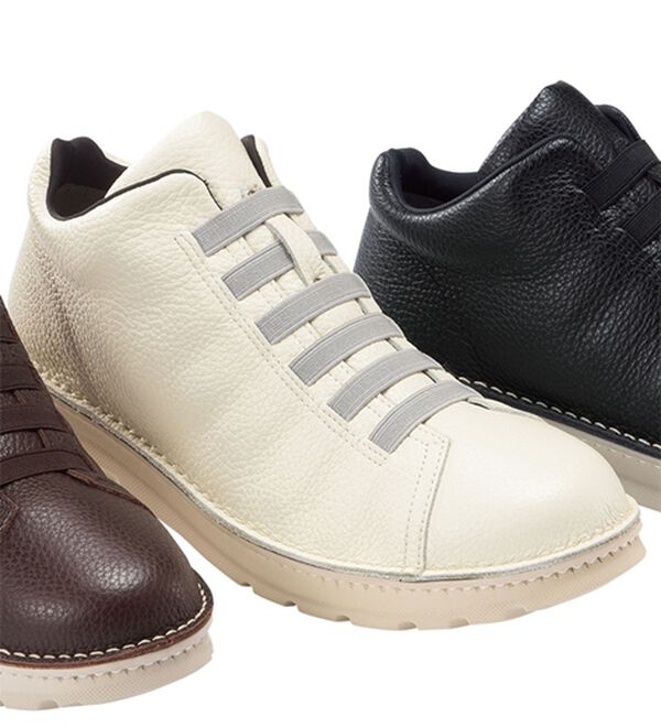 「履きやすさに驚き！日本製レザーシューズ（メンズスニーカー）」｜ホワイト