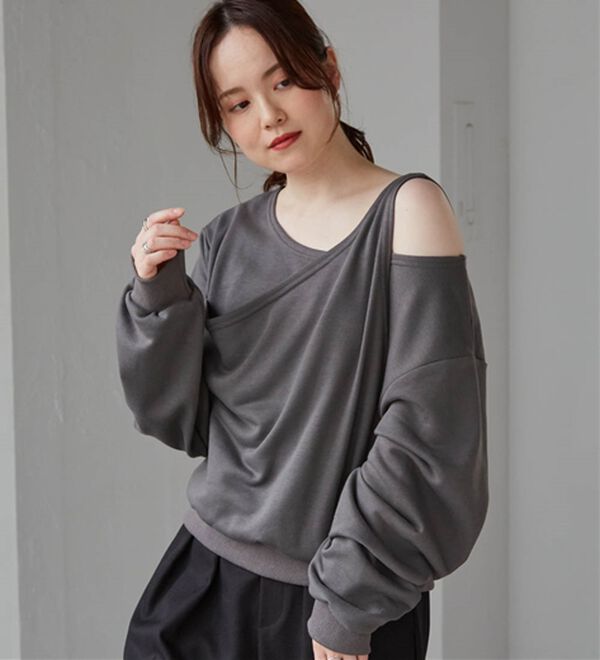 RANAN（ラナン）の「レイヤードデザインスウェット（トレーナー・スウェット）」｜詳細画像