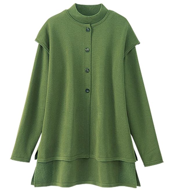 BELLUNA（ベルーナ）の「前後２ｗａｙベスト付ニットアンサンブル（アンサンブル）」｜詳細画像