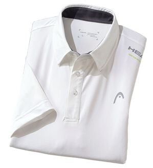 「＜ヘッド＞強冷感クールポロシャツ（メンズポロシャツ）」｜ホワイト