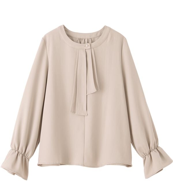 RANAN（ラナン）の「パール付きボウタイブラウス（ブラウス）」｜詳細画像