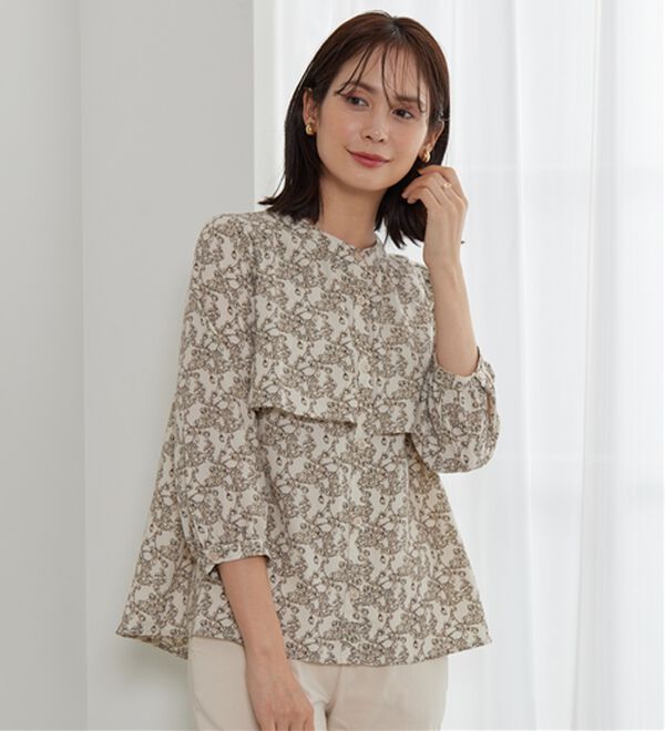 BELLUNA（ベルーナ）の「ケープ風デザインブラウス（ブラウス）」｜詳細画像