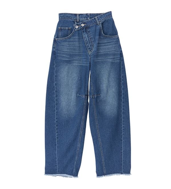 RANAN（ラナン）の「クロスウエストカーブデニム（フルレングスパンツ）」｜詳細画像