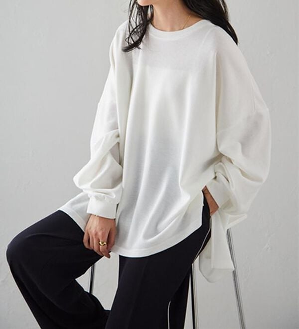 RANAN（ラナン）の「オーバーサイズスウェットＴ（カットソー）」｜詳細画像