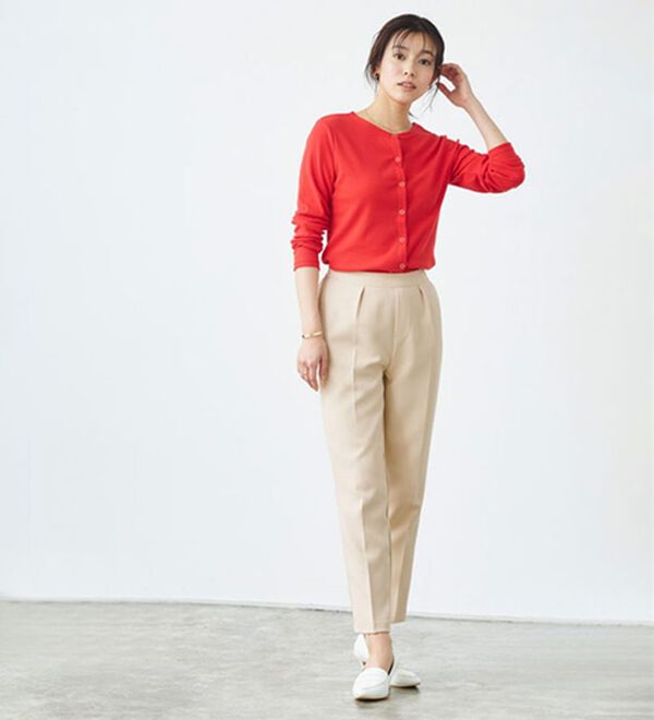 Pierrot（ピエロ）の「多機能ストレッチツイルテーパードパンツ（フルレングスパンツ）」｜詳細画像