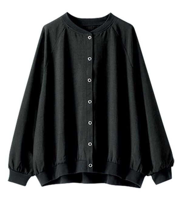 BELLUNA（ベルーナ）の「サラリ麻調素材リブ使いカーディガン（その他カーディガン）」｜詳細画像