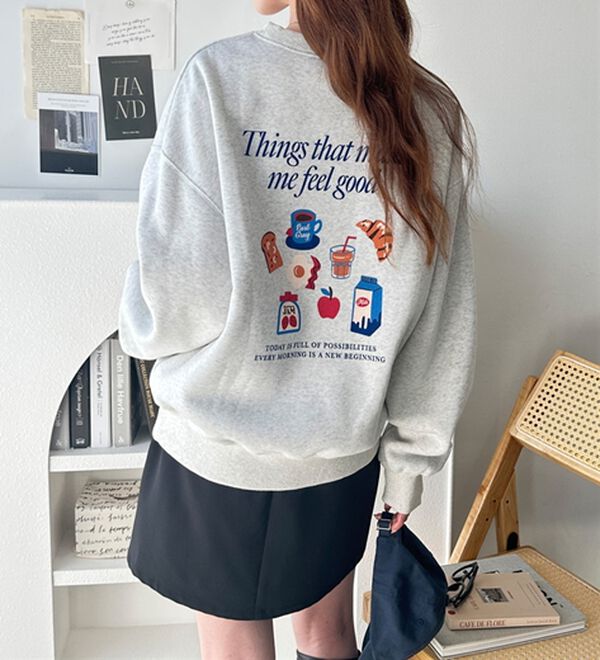 GeeRA（ジーラ）の「アソートデザイン裏起毛スウェット（トレーナー・スウェット）」｜詳細画像