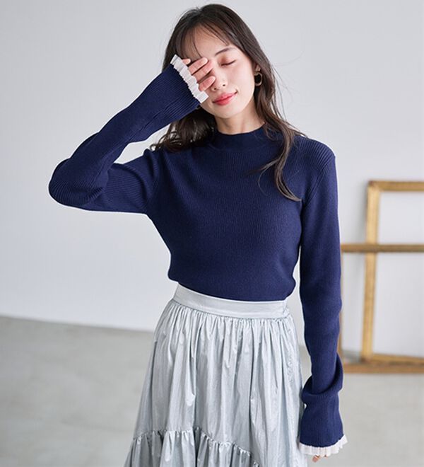 unliens アンリアン2way neck rib knit ネックリブニット unliens アンリアン2way neck rib knit ネックリブニット アンリアン