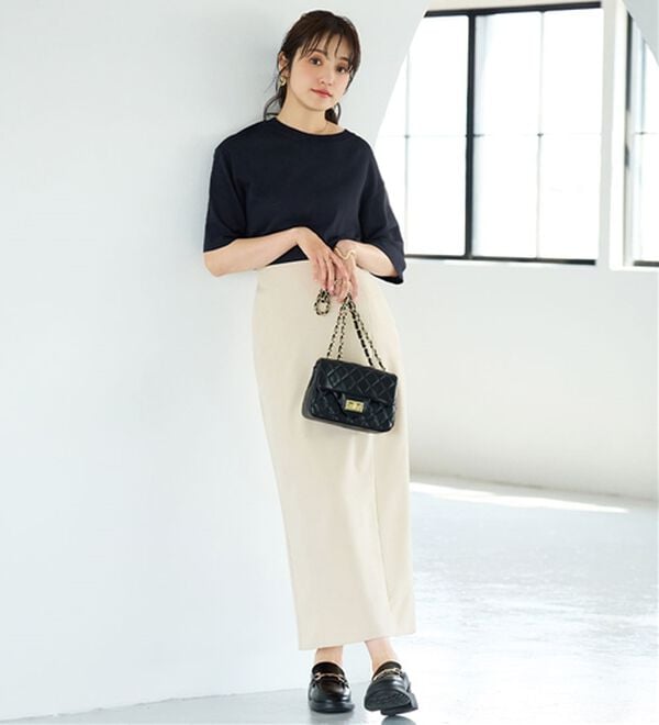 BELLUNA（ベルーナ）の「肌に張り付かない！シャリ冷や高見えニットＴ（ニット・セーター）」｜詳細画像