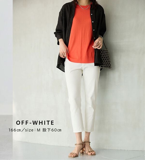 BELLUNA（ベルーナ）の「【再入荷】美ストレッチ素材アンクル丈レギンスパンツ（クロップドパンツ）」｜詳細画像