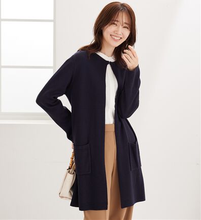 BELLUNA（ベルーナ）の「嬉しい機能付！ミラノリブカーディガン（ニットカーディガン）」