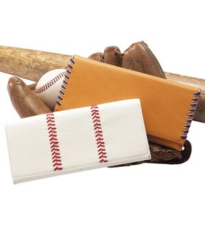 「本物を使ったベースボール長財布（メンズ財布・パスケース）」｜詳細画像