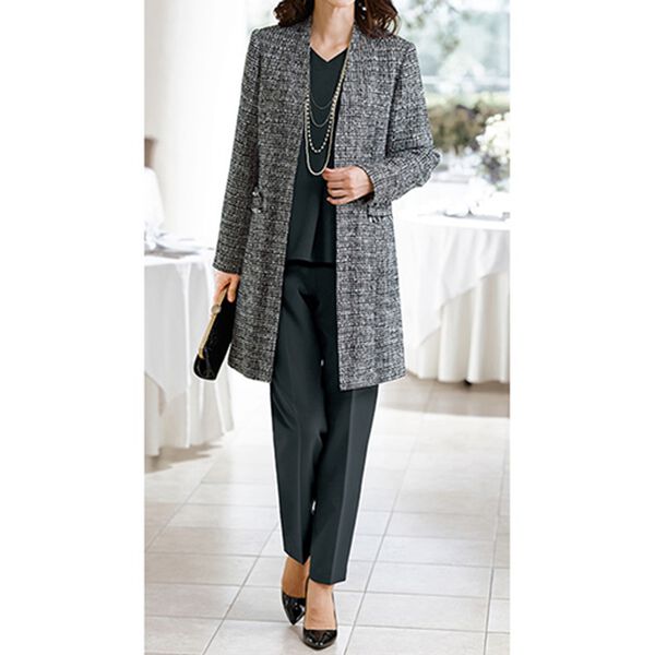 スーナウーナ ツイード　スーツ 38 楽天市場】アンサンブルスーツ ラメ入りツイードジャケット