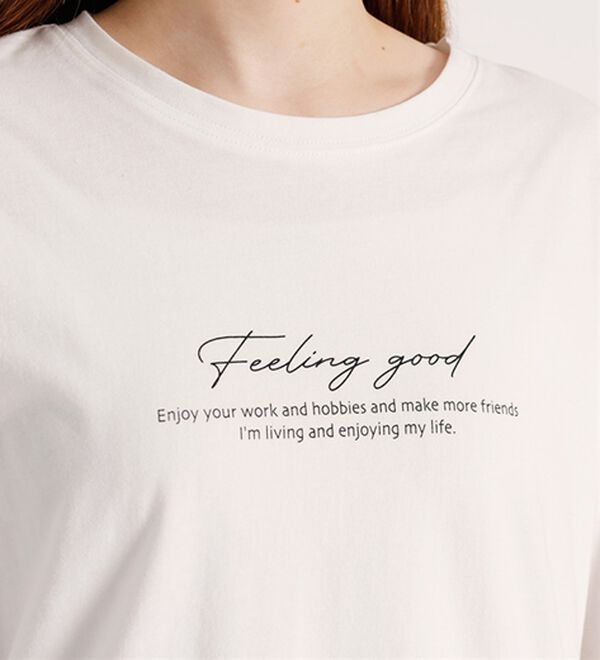 BELLUNA（ベルーナ）の「綿１００％ロゴデザインプルオーバー（カットソー）」｜詳細画像