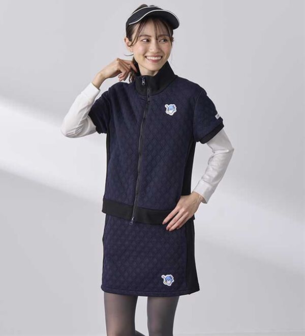 BELLUNA（ベルーナ）の「【タキシードサム】リブ切替キルト風ベスト（ベスト）」｜詳細画像