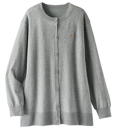 BELLUNA（ベルーナ）の「軽やか綿混！クルーネックカーディガン（ニットカーディガン）」