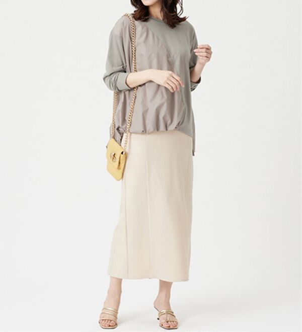 BELLUNA（ベルーナ）の「【Ｌａｇｒｉｌｕａ】斜め切替バルーンプルオーバー（カットソー）」｜詳細画像