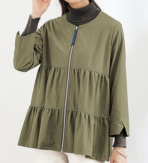 BELLUNA（ベルーナ）の「配色ステッチデザインティアードジャケット（その他ジャケット）」｜詳細画像