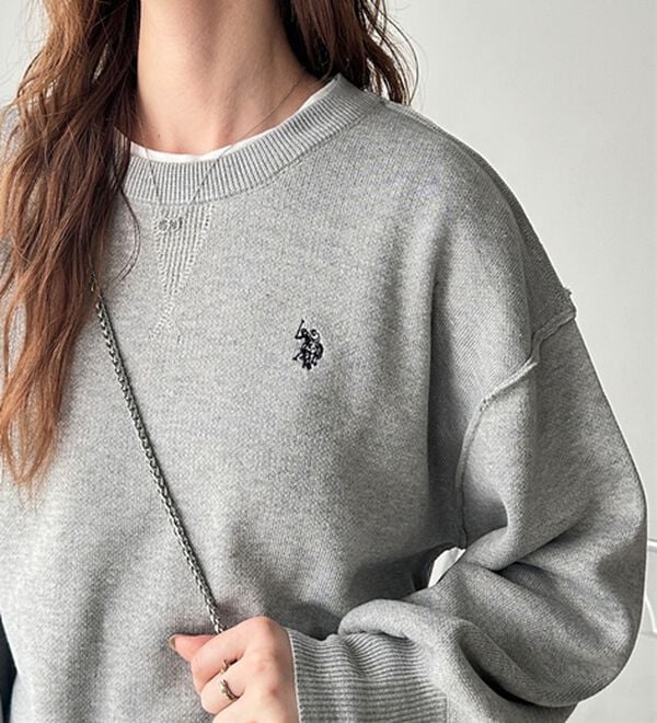 GeeRA（ジーラ）の「【U.S. POLO ASSN.】スウェットライクニット（ニット・セーター）」｜詳細画像