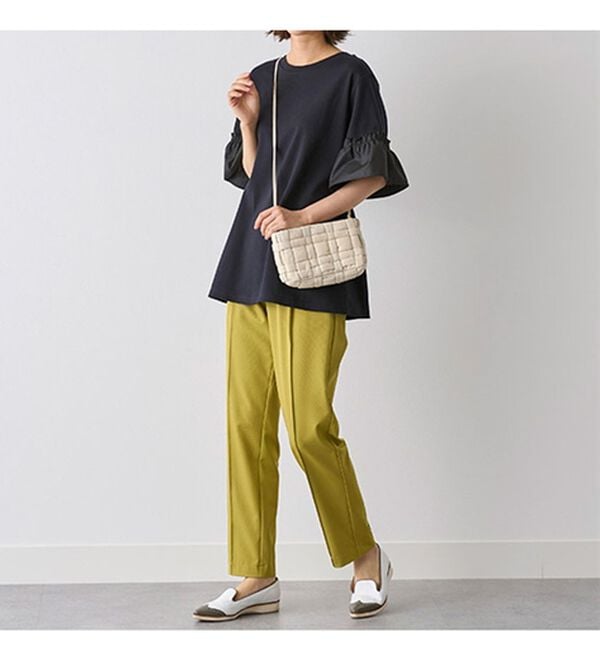 BELLUNA（ベルーナ）の「オーガニックコットン素材切替デザインプルオーバー（カットソー）」｜詳細画像