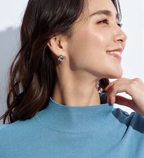 BELLUNA（ベルーナ）の「【選べるデザイン】Ｔシャツが苦手な方に！ひんやり綿混ニットＴ（ニット・セーター）」｜詳細画像