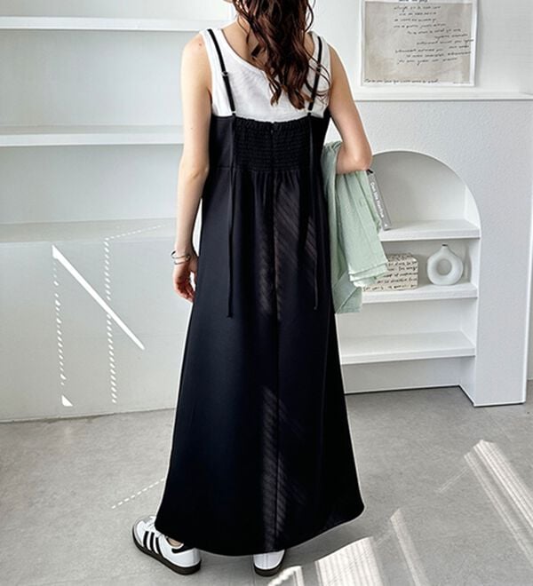 GeeRA（ジーラ）の「バックストラップデザインキャミワンピース（その他ワンピース）」｜詳細画像