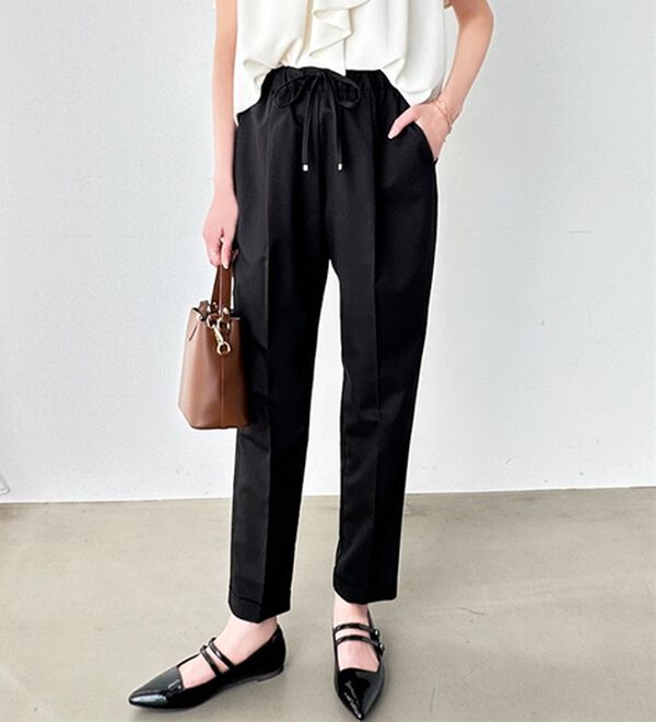 GeeRA（ジーラ）の「美脚とろみタックパンツ（フルレングスパンツ）」｜詳細画像