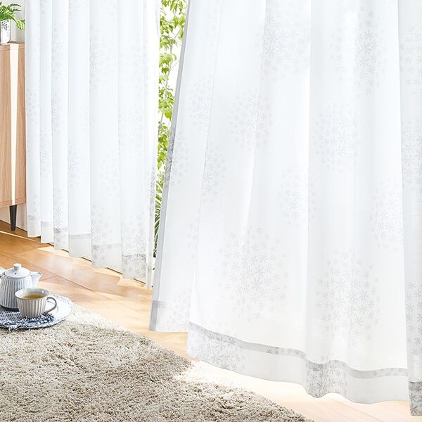 「おしゃれな柄の多機能レースカーテン（レースカーテン）」｜詳細画像