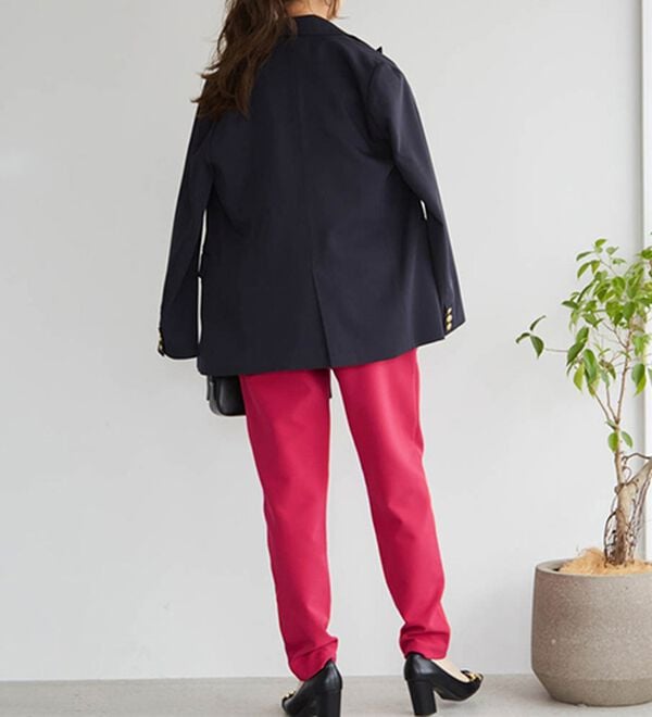 RANAN（ラナン）の「あったか！裏起毛美脚シルエットタックパンツ（フルレングスパンツ）」｜詳細画像