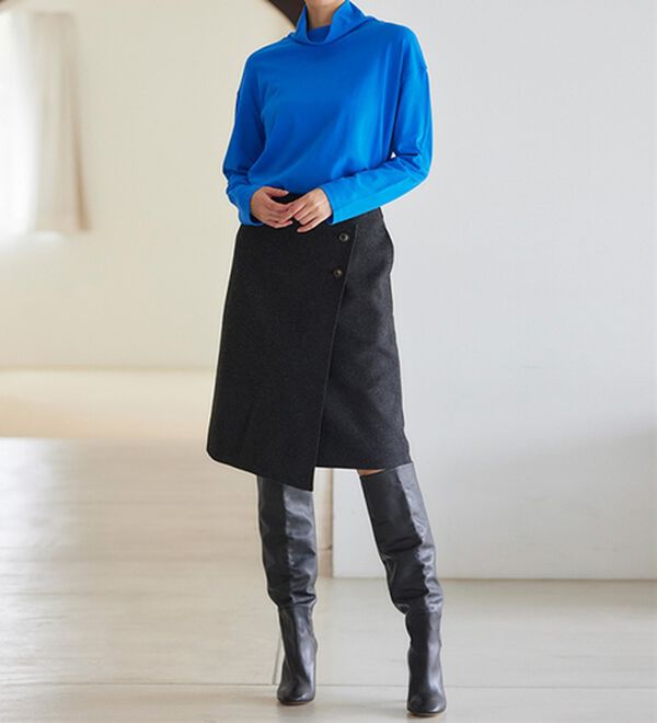 RANAN（ラナン）の「＜ＢＣ＞綿１００％&times;吸湿発熱！あったかタートルネック（カットソー）」｜詳細画像