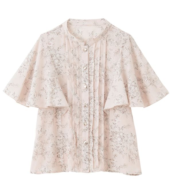 RANAN（ラナン）の「ひんやり！ピンタックフレアー袖ブラウス（ブラウス）」｜詳細画像