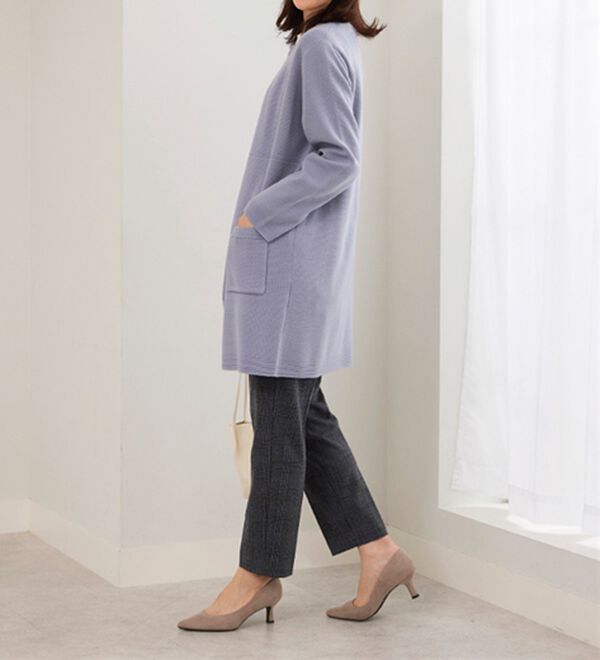 BELLUNA（ベルーナ）の「サマ見え(スーパーウォーム)ウール調素材美脚テーパードパンツ（テーパードパンツ）」｜詳細画像