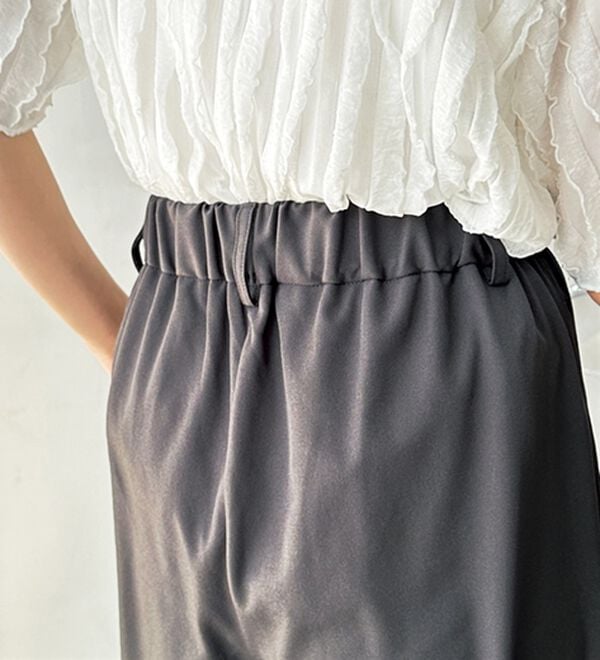 GeeRA（ジーラ）の「【再入荷】オンオフ着られる！カーブパンツ（フルレングスパンツ）」｜詳細画像