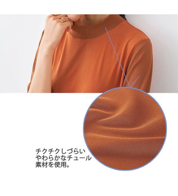 BELLUNA（ベルーナ）の「脱Ｔシャツ！チュールデザイントップス（カットソー）」｜詳細画像