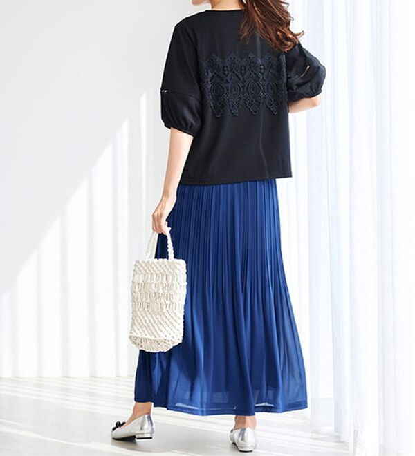 RANAN（ラナン）の「シフォンプリーツマキシスカート（ロングスカート）」｜詳細画像