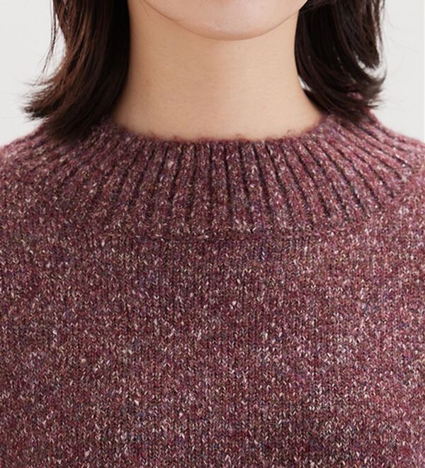 BELLUNA（ベルーナ）の「ミックス調ニットプルオーバー（ニット・セーター）」｜詳細画像
