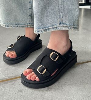 GeeRA（ジーラ）の「【ＵＳ．ＰＯＬＯ．ＡＳＳＮ】バックルデザインサンダル（サンダル・ミュール）」｜詳細画像