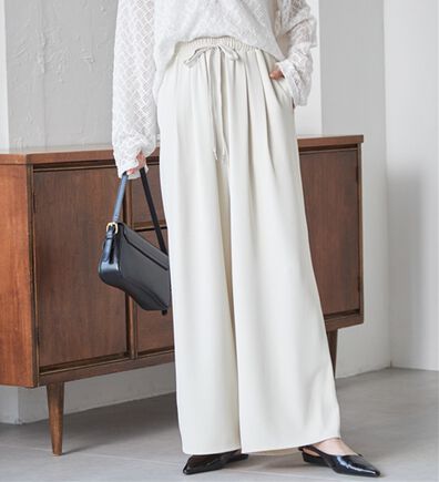 RANAN（ラナン）の「とろみ2タックイージーパンツ（フルレングスパンツ）」