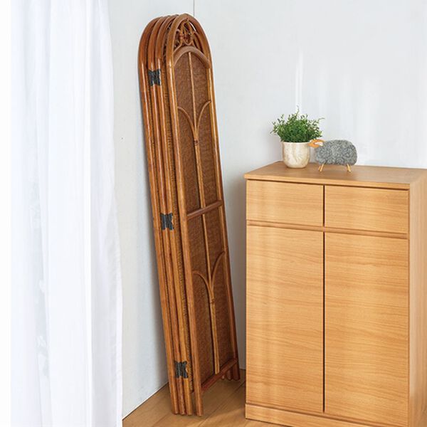 「籐間仕切りスクリーン（その他日用品・趣味雑貨）」｜詳細画像