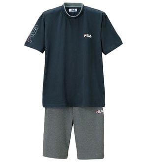 「＜フィラ＞綿１００％吸汗速乾ルームウェア（メンズルームウェア）」｜ネイビーセット