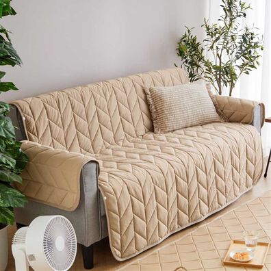 iellio（イエリオ）の「もちもちひんやり冷感ソファカバー＜接触冷感・抗菌防臭・防ダニ・ソファパッド・滑りにくい加工・ハイバック・２人掛・３人掛＞（ソファーカバー）」