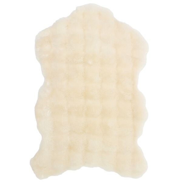 iellio（イエリオ）の「雲のような韓国風クラウドボアラグ＜チェアカバー・ソファーカバー＞（ラグ）」｜アイボリー