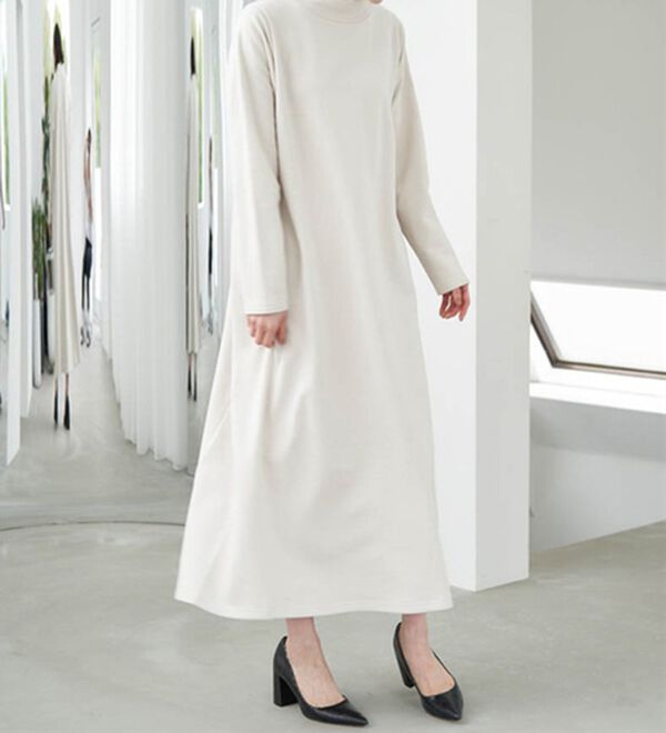 RANAN（ラナン）の「＜Ｂｅａｕｔｉｆｕｌ　Ｃｏｔｔｏｎ＞混　裏起毛！タートルネックワンピース（その他ワンピース）」｜詳細画像