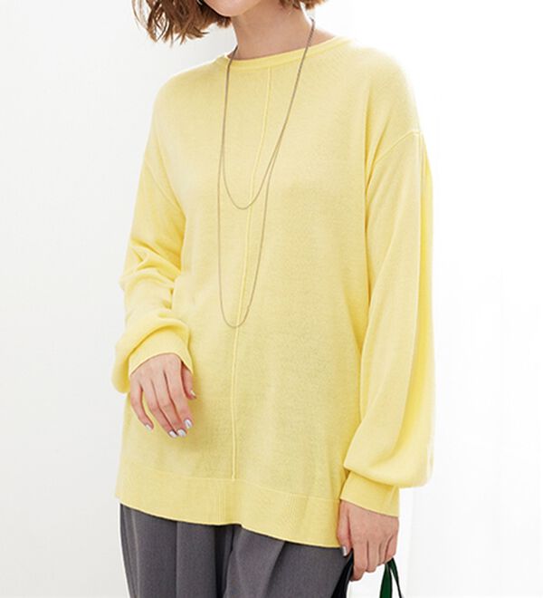 BELLUNA（ベルーナ）の「ふんわりカシミヤタッチニットプルオーバー（ニット・セーター）」｜詳細画像