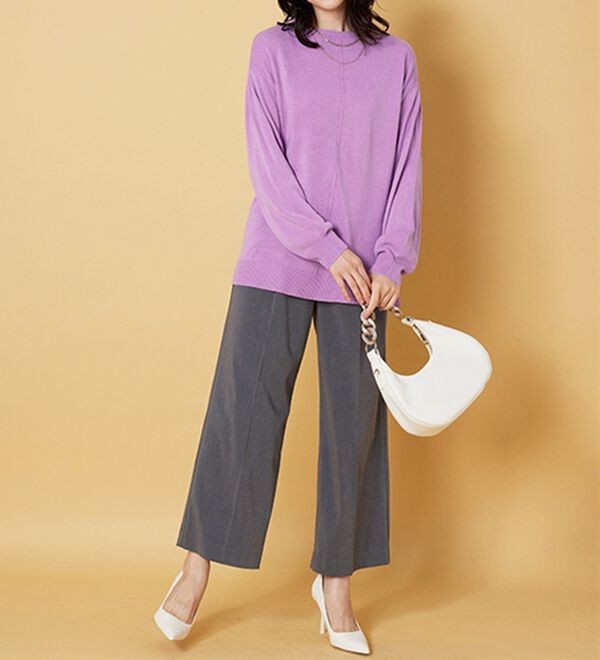 BELLUNA（ベルーナ）の「ふんわりカシミヤタッチニットプルオーバー（ニット・セーター）」｜詳細画像