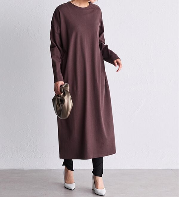 RANAN（ラナン）の「【レギンス付】＜ＢＣ＞綿１００％オーバーシルエットワンピース（その他ワンピース）」｜詳細画像